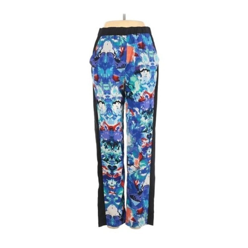 Nicole Miller Floral Print Color Block Pants